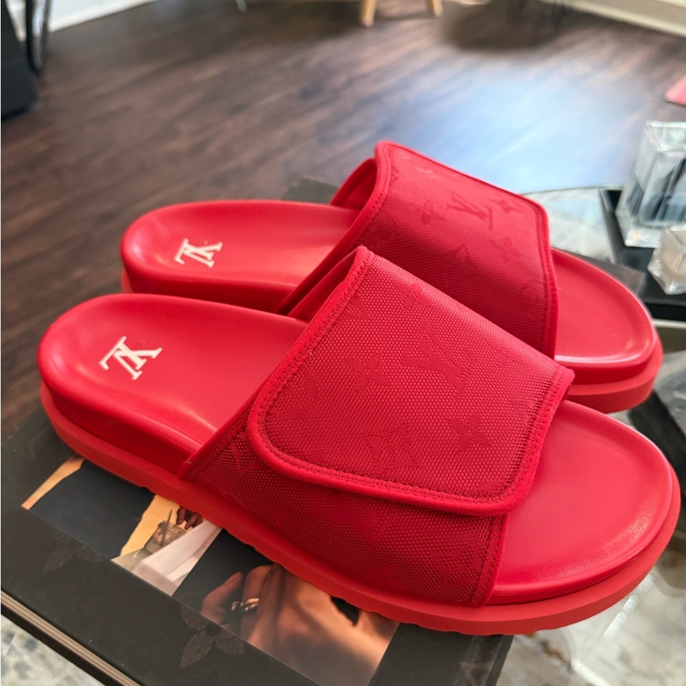 Louis Vuitton Miami Mule Red 8.5 (9.5)